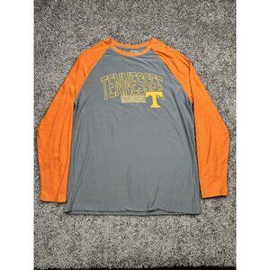 Tennessee Volunteers Long Sleeve Shirt Womans M Orange Gray Raglan Sideline NCAA